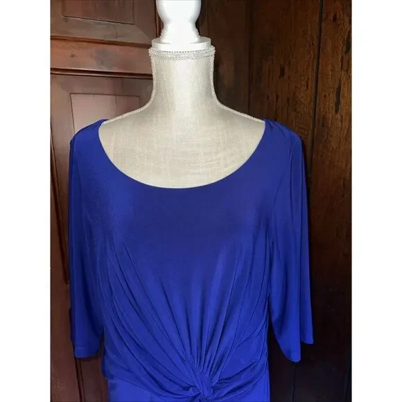 Lauren Ralph Lauren Womens Size 16W  Blue Dress EUC - Picture 3 of 5